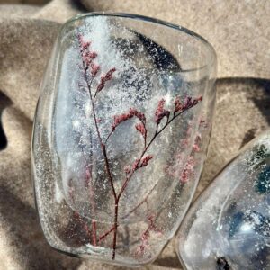 Glas "Snowy rot", Cha Cult, doppelwandig, 0,3l