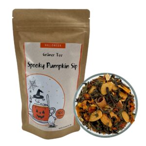 Halloween Special Edition Grüntee "Spooky Pumpkin Sip"