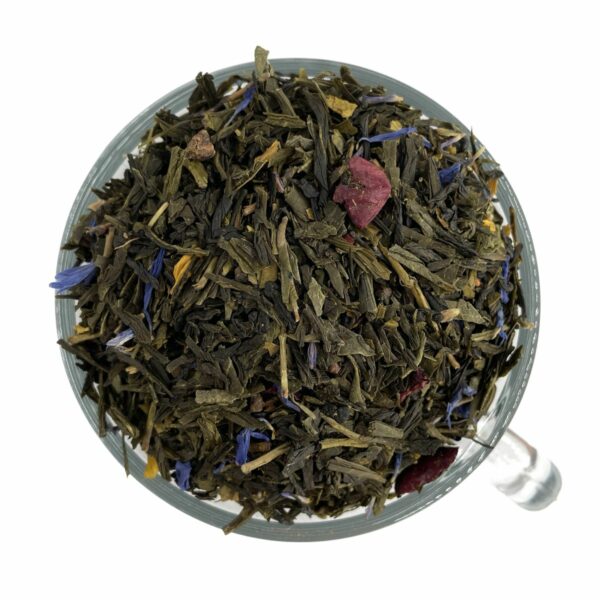 Ein Bild des Grünen Tees Perfekte Cranberry. Eine Grünteemischung mit Cranberry Vanille Note.