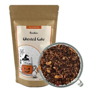 Bild der Rooibos Teemischung Ghosted Cake von Teewicht mit Schokotorte Note (Halloween Edition)