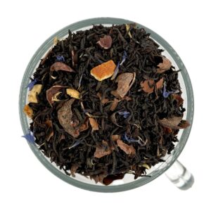 Bild des Schwarztees Earl Grey Orange Tschokko von Teewicht mit Orange Bergamotte Schoko Note